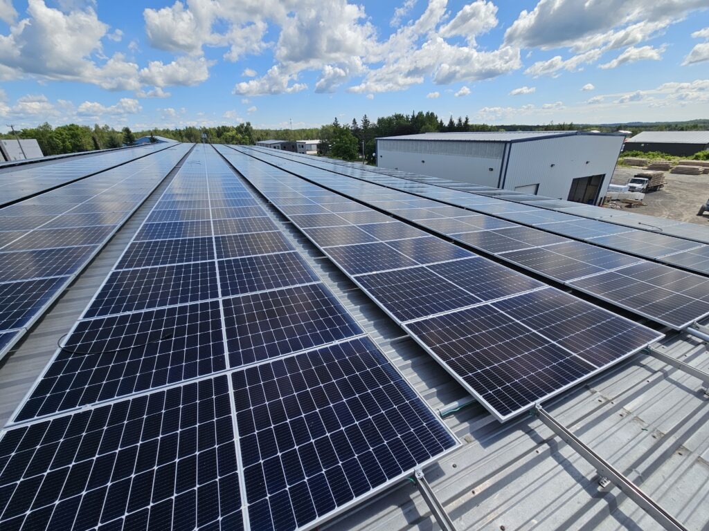 Anvil Crawler Installed Solar Panels At Superior Flooring outside Rockwood Ontario